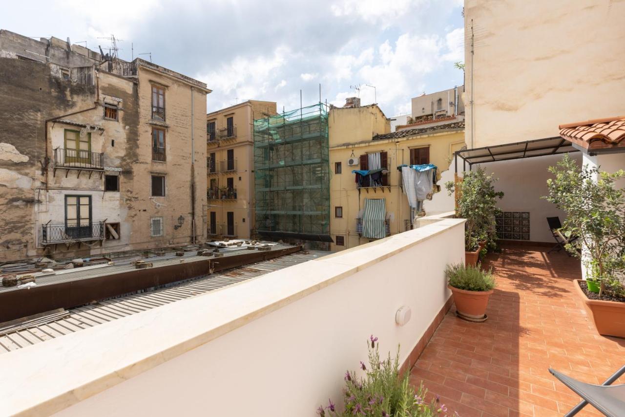 La Casa Del Cacciatore - Alloggio Con Terrazzo Διαμέρισμα Παλέρμο Εξωτερικό φωτογραφία
